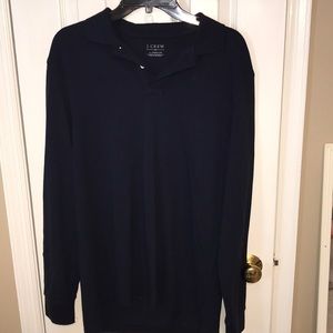 J.Crew long sleeve polo navy